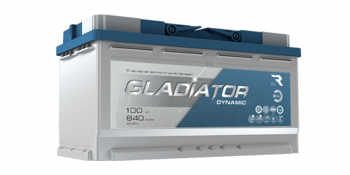 Аккумулятор GLADIATOR Dynamic 6ст-100Ач прямая полярность — купить в магазине akkumulyator.online с бесплатной доставкой и установкой по Самаре.