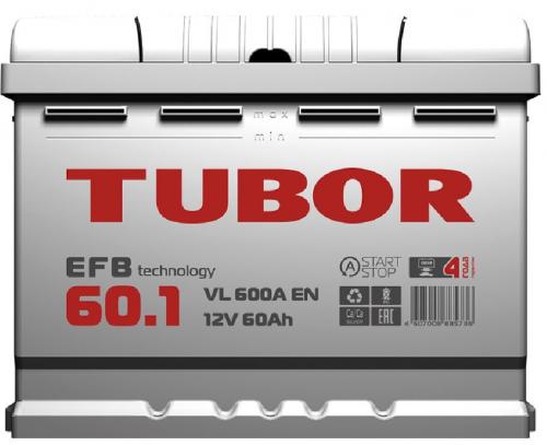 Аккумулятор TUBOR EFB 6ст-60.1 VL — купить в магазине akkumulyator.online с бесплатной доставкой и установкой по Самаре.