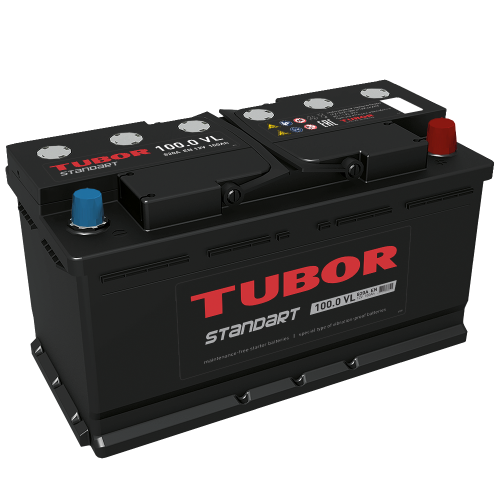 Аккумулятор TUBOR standart 6ст-100.0 VL — купить в магазине akkumulyator.online с бесплатной доставкой и установкой по Самаре.