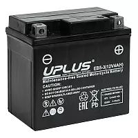 Аккумулятор UPLUS High Performance EB5-3, ёмкостью 4 Ач,  пусковым током 70А, обратная полярность, 113х70х105мм — купить в магазине akkumulyator.online с бесплатной доставкой и установкой по Самаре.