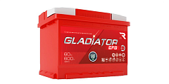 Аккумулятор GLADIATOR EFB 60Ач, прямая полярность