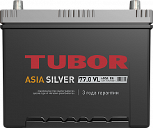 Аккумулятор TUBOR Asia silver 6ст-77.0 VL B01 — купить в магазине akkumulyator.online с бесплатной доставкой и установкой по Самаре.